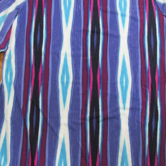 RAFAELLA WOMEN'S SIZE L DRESS PURPLE, FUCHSIA PINK, BLACK TUNIC 3/4 SLEEVES NWT - Picture 3 of 8